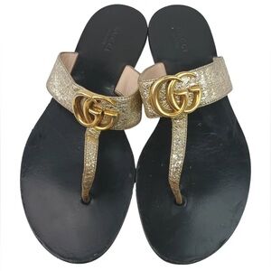 Gucci marmont slides / NEVER WORN